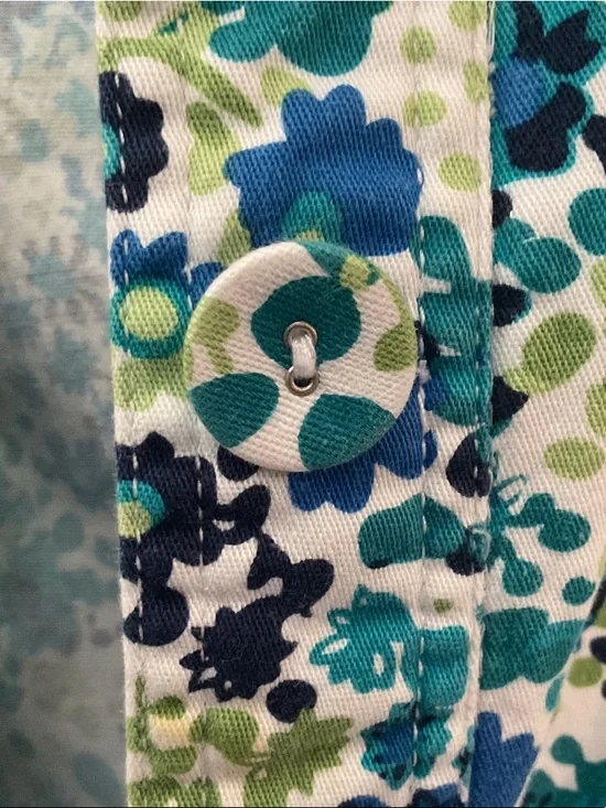 Koret Blue, Teal & Green Floral Button-Front Jacket - Picture 5 of 6